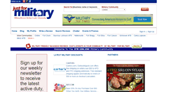 Desktop Screenshot of justformilitary.com