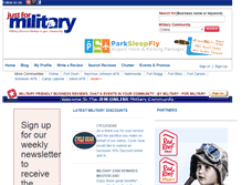 Tablet Screenshot of justformilitary.com